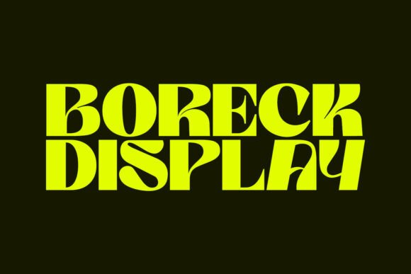 Boreck Display: A Modern Typeface for Impactful Design