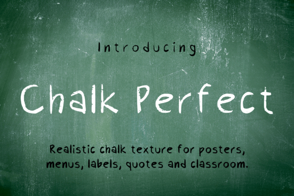 Chalk Perfect: A Hand-Drawn Font with Authentic Charm