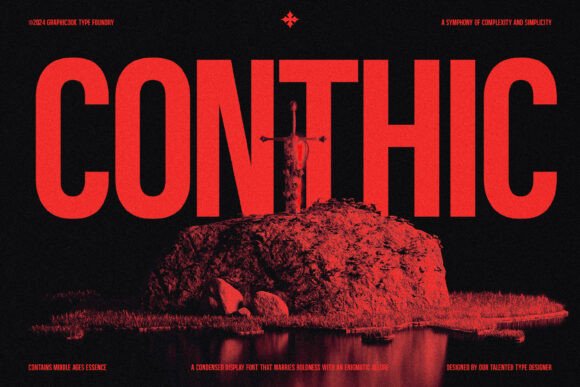 Conthic: A Display Typeface for Powerful, Modern Designs