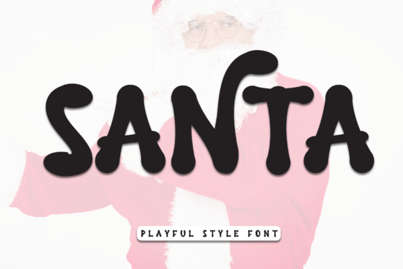 Discover the Santa Font: A Whimsical Handwritten Display Typeface