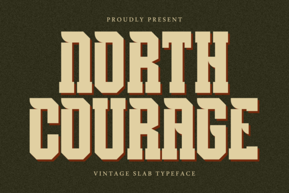 Discover the Vintage Charm of North Courage Display Font