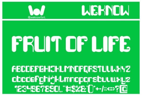 Fruit of Life: A Display Font for Modern Creators