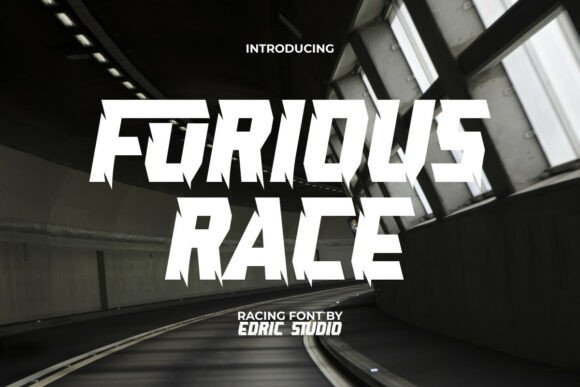 Furious Race: Unleash Speed and Power in Your Typography
