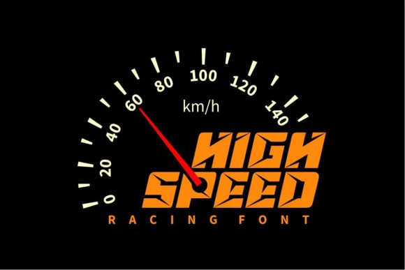 High Speed: A Bold, Robotic Display Typeface