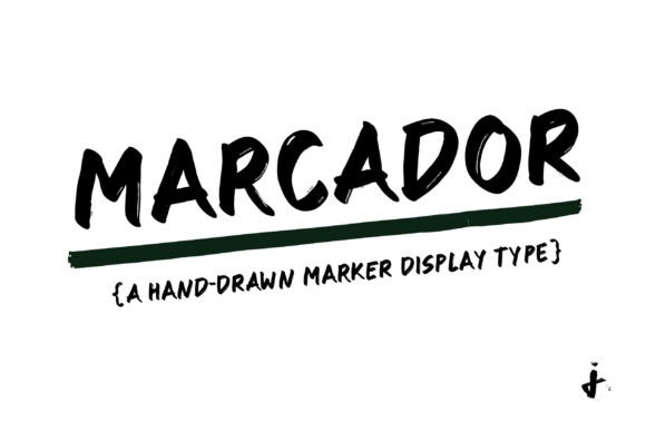 Marcador: Bold, Hand-Drawn, and Energetic Display Font