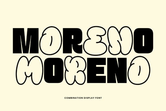 Moreno: Bold Display Font for Dynamic Designs