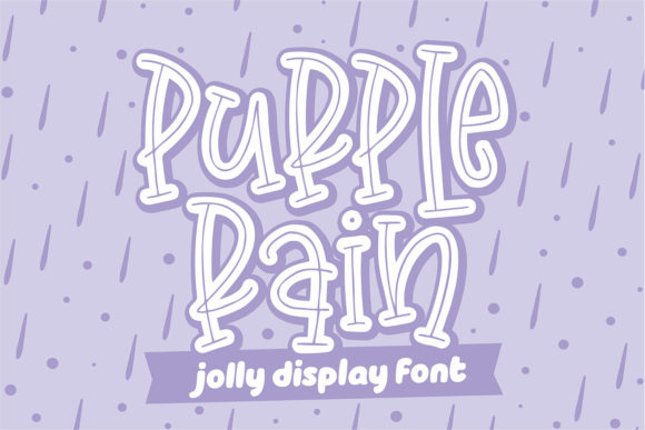 Purple Rain: A Playful Display Font for Creative Joy