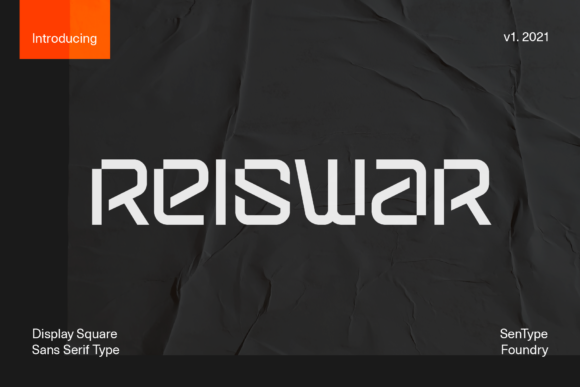 Reiswar: The Futuristic Display Font for Modern Design
