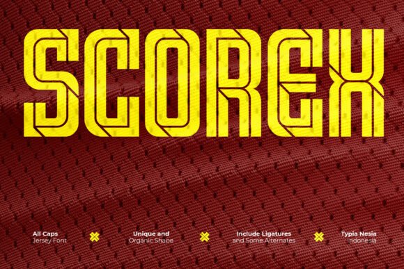 Scorex: The Modern Condensed Sport Logo Font for Bold Designs