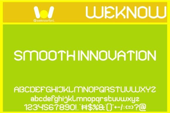 Smooth Innovation: A Futuristic Display Font
