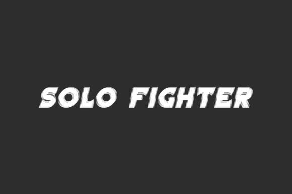 Solo Fighter: A Bold Display Font for Dynamic Designs