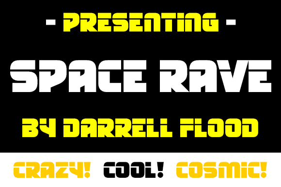 Space Rave: The Bold Sci-Fi Display Font for Modern Design