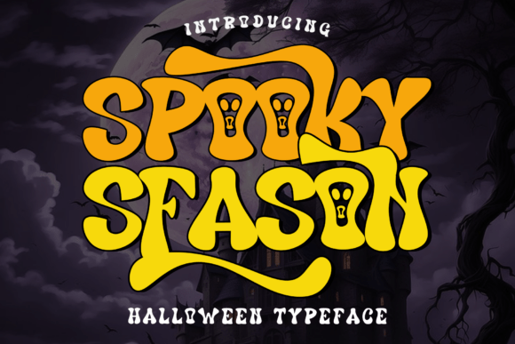 Spooky Season Font: Eerie Display Typeface for Halloween Designs