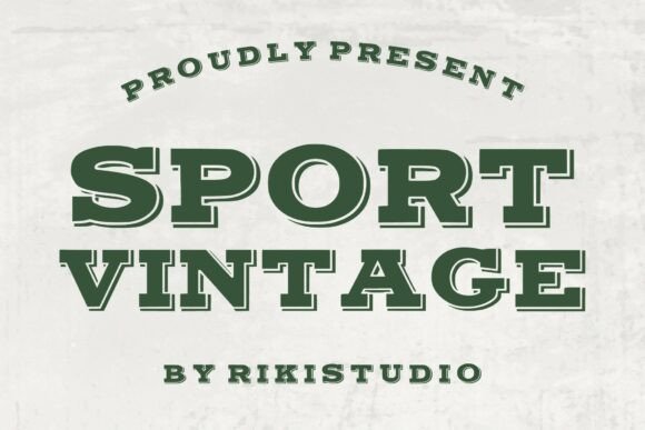 Sport Vintage: A Bold Typeface for Athletic Design