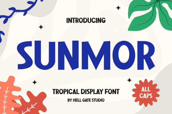 Sunmor: A Radiant Tropical Display Typeface