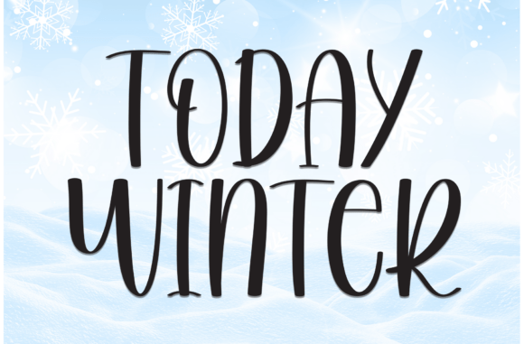 Today Winter: A Friendly Display Font for Modern Design