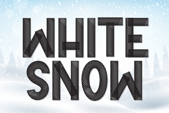 White Snow: A Whimsical Display Font for Charming Designs