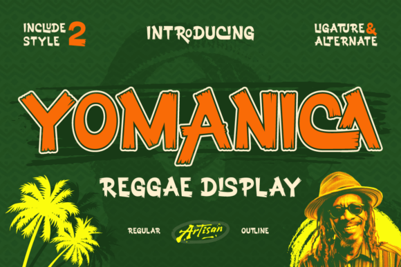 Yomanica: The Bold Reggae Display Font