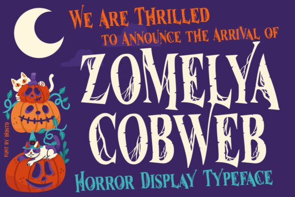 Zomelya Cobweb: A Chilling Typeface for Spooky Designs